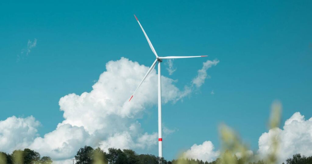 une éolienne de jardin