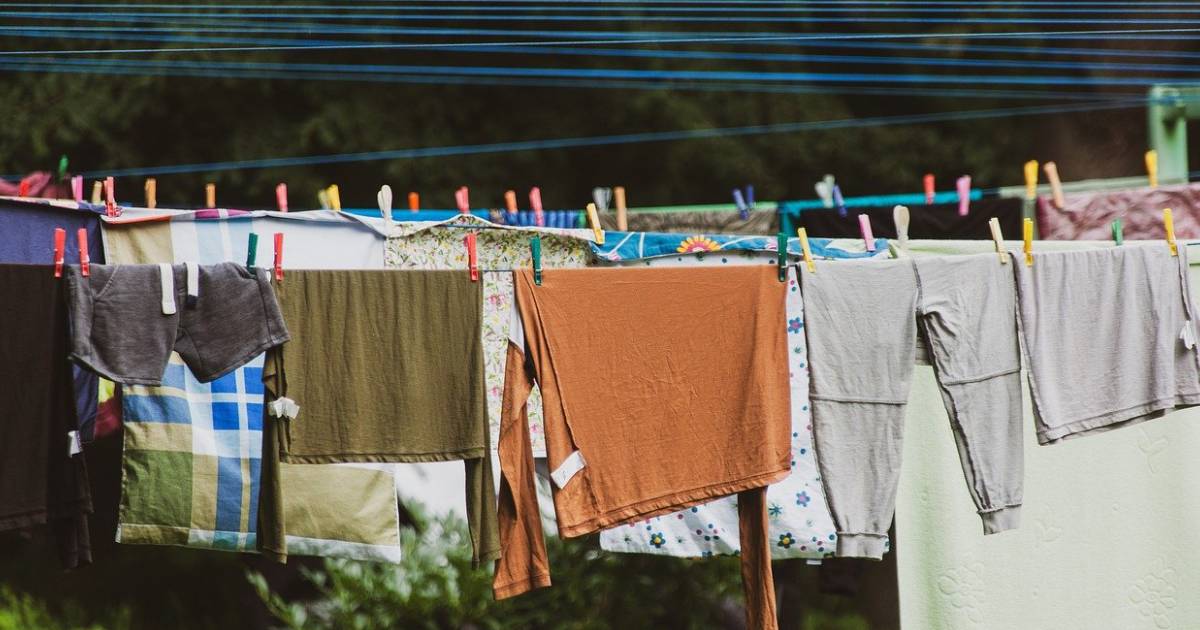 linge de maison qui sèche